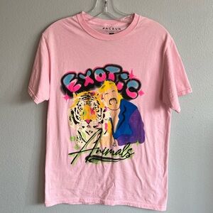 Men’s Pacsun Small Pink Joe Exotic Short Sleeve T-Shirt
